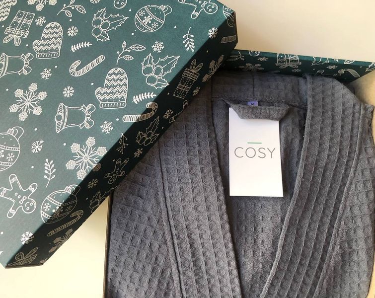 Халат чоловічий вафельний кімоно COSY бежевий 822 фото