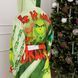 Халат дитячий/підлітковий велюровий дизайнерський з принтом "Grinch 2 " АR-4238 фото 3