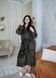 Халат теплий жіночий БАТАЛ довгий з капюшоном велсофт, 2XL,3XL,4XL,5XL (10 кольорів) - хакі TN-1024 фото 2