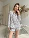 Піжама жіноча муслінова, сорочка та шорти COSY - фарби на білому M3212PS фото 1