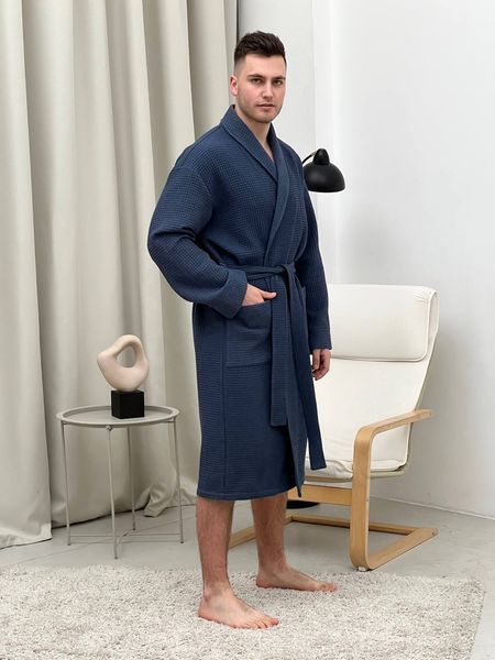 Подарунковий набір для чоловіків "Сапфір", халат та рушник COSY  Set9201 фото