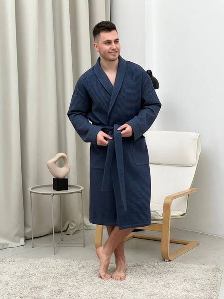 Подарунковий набір для чоловіків "Сапфір", халат та рушник COSY  Set9201 фото