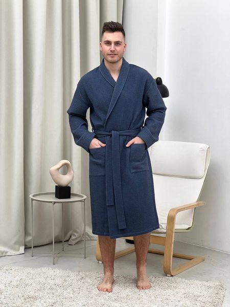 Подарунковий набір для чоловіків "Сапфір", халат та рушник COSY  Set9201 фото