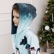 Халат дитячий/підлітковий велюровий дизайнерський з принтом  "Christmas" АR-4133 фото 5